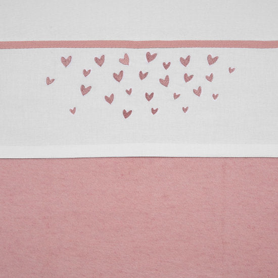 Meyco - Wieglaken Hearts roze
