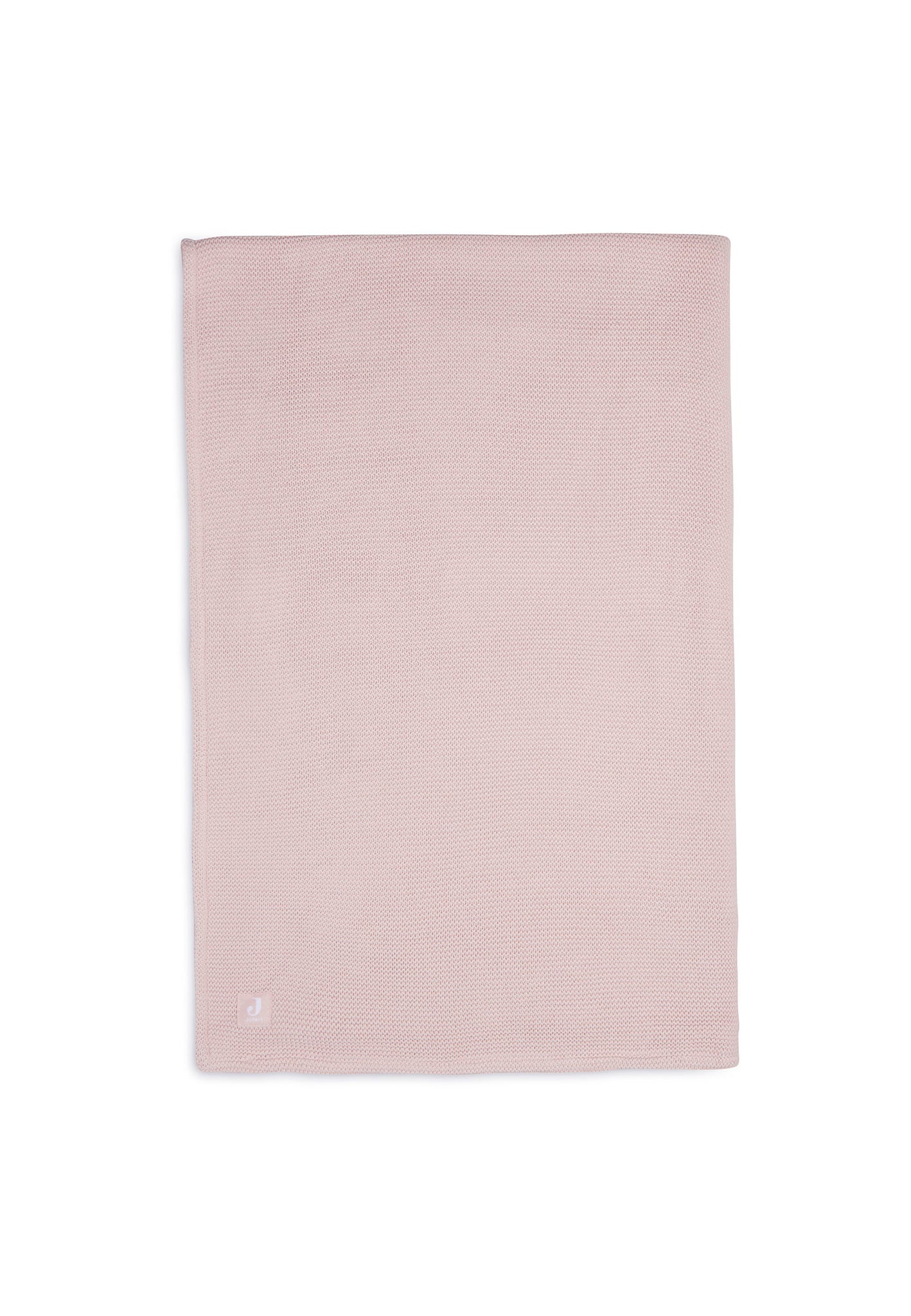 Jollein - Deken Wieg 75x100cm Basic Knit Pale Pink/Fleece