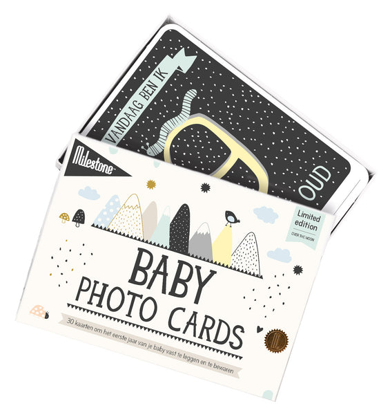 Milestone™ Baby Photo Cards - Over the moon