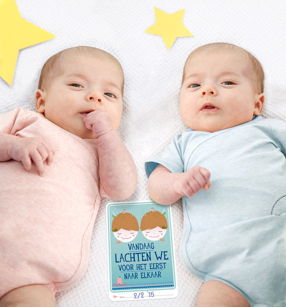 Milestone™ Baby Photo Cards - Original Twins